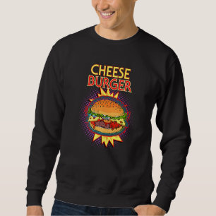 Sudadera Cheeseburger French Fry Hamburger Food Flash