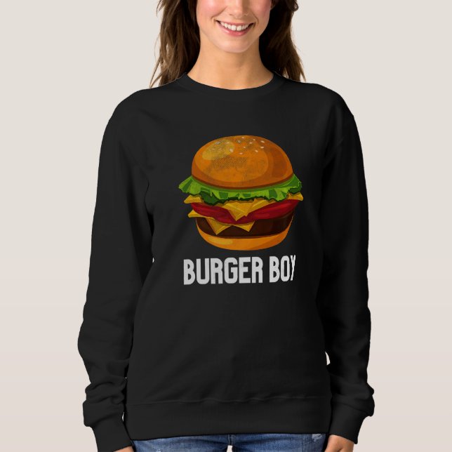 Sudadera Cheeseburger Hamburger Hamburger Fast Food Burger  (Anverso)