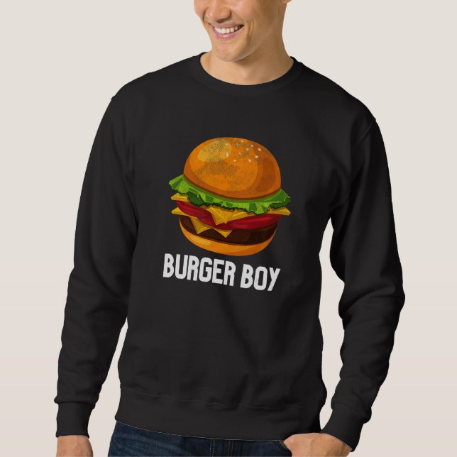 Sudadera Cheeseburger Hamburger Hamburger Fast Food Burger  (Anverso)