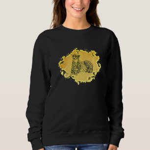 Sudadera Cheetah Motif Predator Cat Animal Colorido Cheetah