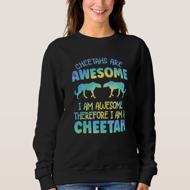 Sudadera Cheetah Outfit for Cheetah Lovers Apparel Women Gi (Anverso)