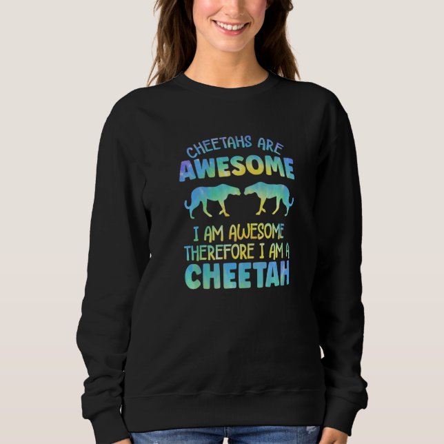 Sudadera Cheetah Outfit for Cheetah Lovers Apparel Women Gi (Anverso)