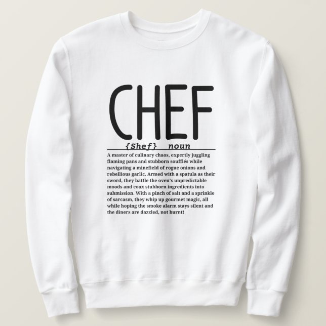 Sudadera Chef (Anverso del diseño)