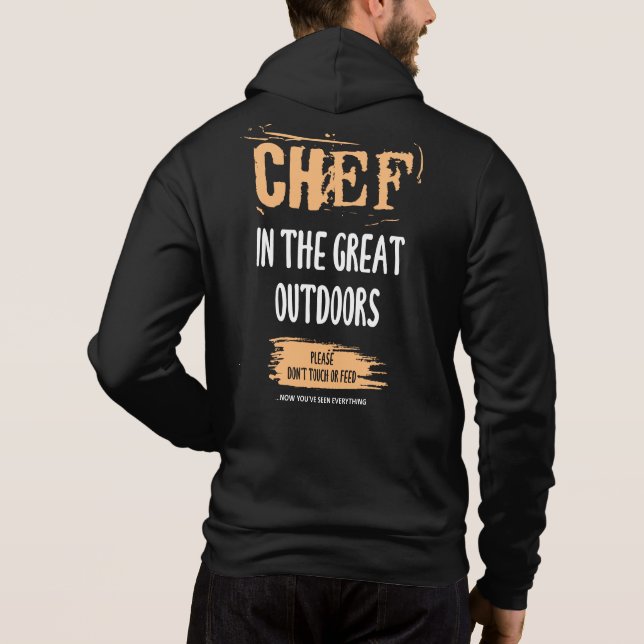 Sudadera Chef al aire libre. Cocinar la idea del regalo. (Reverso)