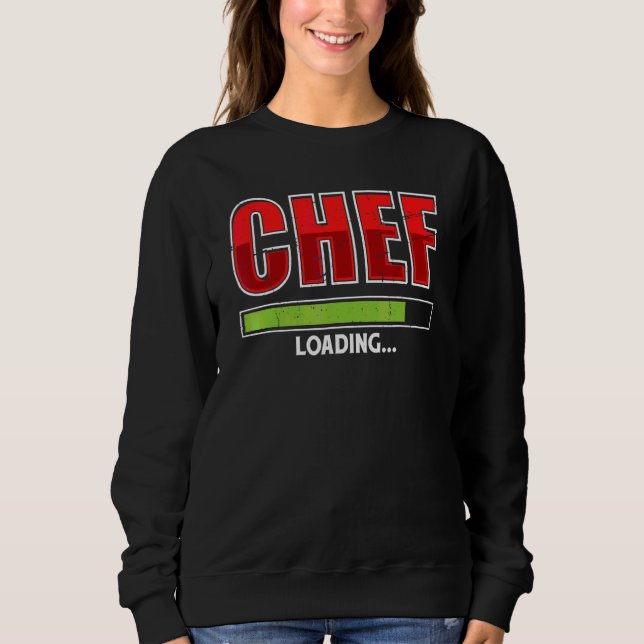 Sudadera Chef cargando la cocina de cocción futura (Anverso)