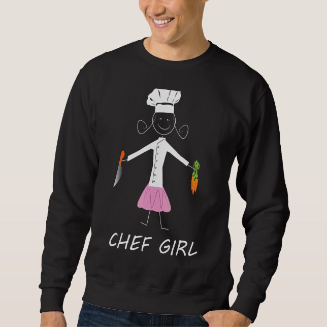 Sudadera Chef Chica Kitchen Restaurant Baking Cooking Enthu (Anverso)
