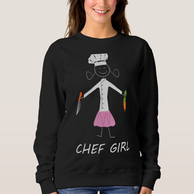 Sudadera Chef Chica Kitchen Restaurant Baking Cooking Enthu (Anverso)