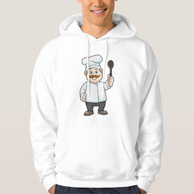 Sudadera Chef con cuchara de gorra y sopa del chef (Anverso)