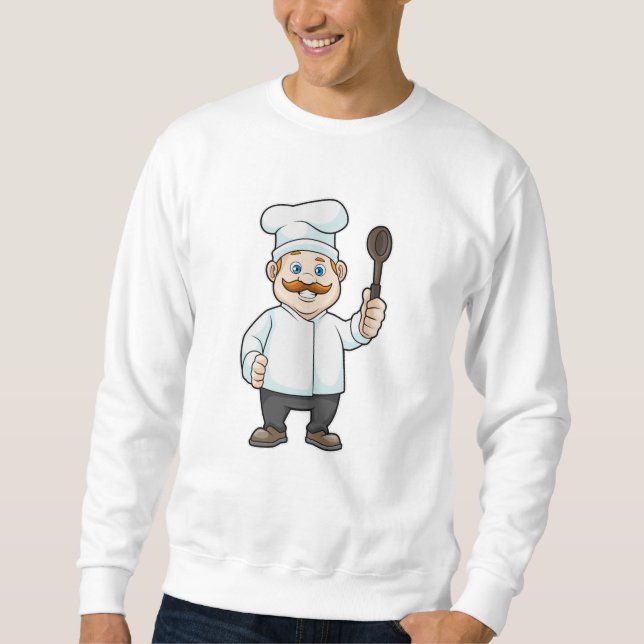 Sudadera Chef con cuchara de gorra y sopa del chef (Anverso)