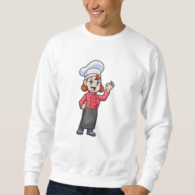 Sudadera Chef con plataforma de cocina (Anverso)