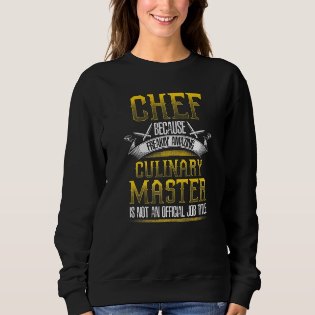 Sudadera CHEF CULINARIO EXPERTO  Chefs Cocinando (Anverso)