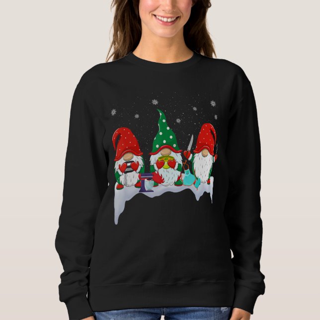 Sudadera Chef divertido Gnomes Navidades Gnomies (Anverso)