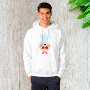 Sudadera Chef italiano con bigote y sombrero