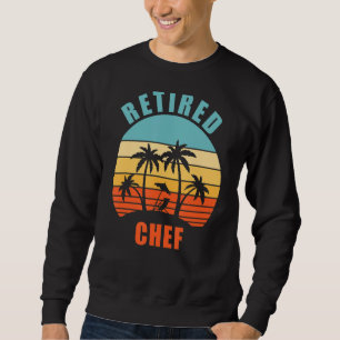 Sudadera Chef retirado, curioso cocinando, feliz retiro