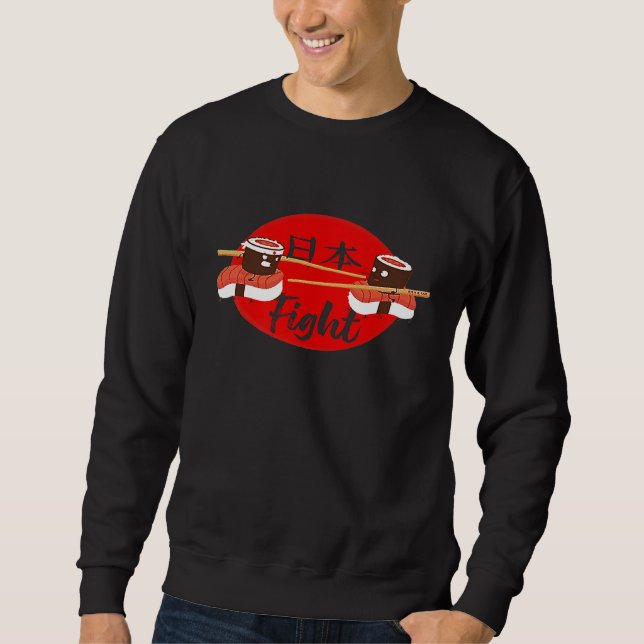 Sudadera Chef Sushi lucha contra los japoneses (Anverso)