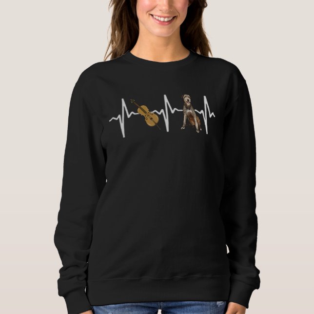 Sudadera Chello: Perro latido de Wolfhound (Anverso)