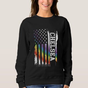 Sudadera Chelsea, Estados Unidos: El arcoiris con bandera e