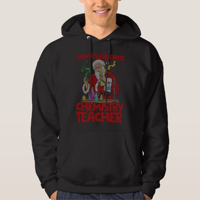 Sudadera Chemistry teacher Santa Claus Lab Work Ugly Christ (Anverso)