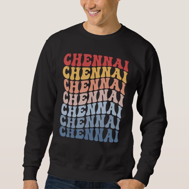 Sudadera Chennai City Groovy Retro (Anverso)