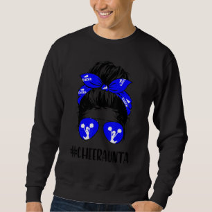 Sudadera Cheque Aunta Life Messy Bun Hair Cheerader Mother