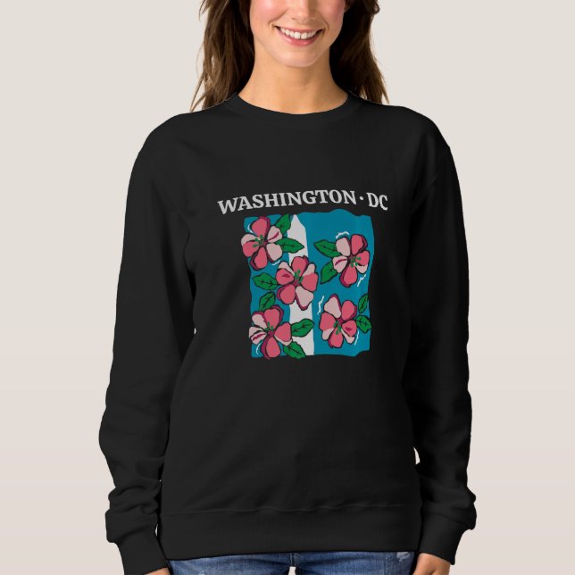 Sudadera Cherry Blossom Washington Monument Washington DC S (Anverso)