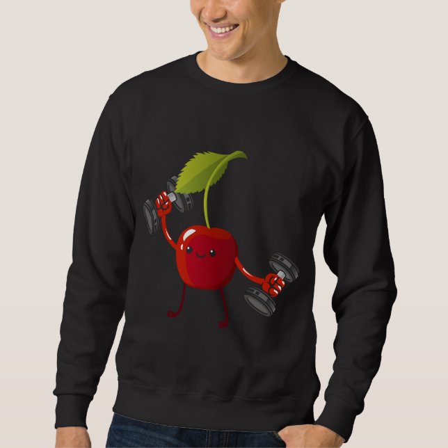 Sudadera Cherry, Fruit Costuit Workbuilding Lift Gy (Anverso)