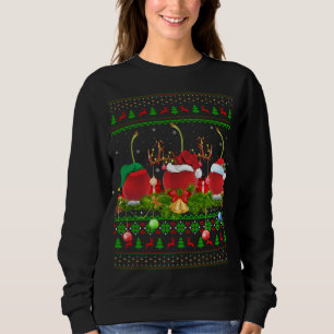 Sudadera Cherry Fruit Lover Xmas Santa Ugly Cherry Christin