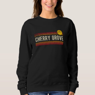 Sudadera Cherry Grove Retro Vintage Molestias Estilo Sunset