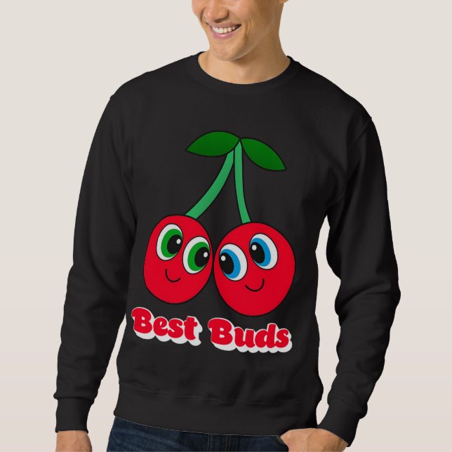 Sudadera Cherry Mejor Amigo Chica Girlfriend Smile Twin Ber (Anverso)