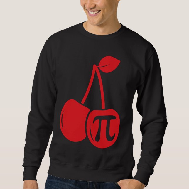 Sudadera Cherry Pi Day  Math Nerd Pie Teacher 3 14 Science (Anverso)
