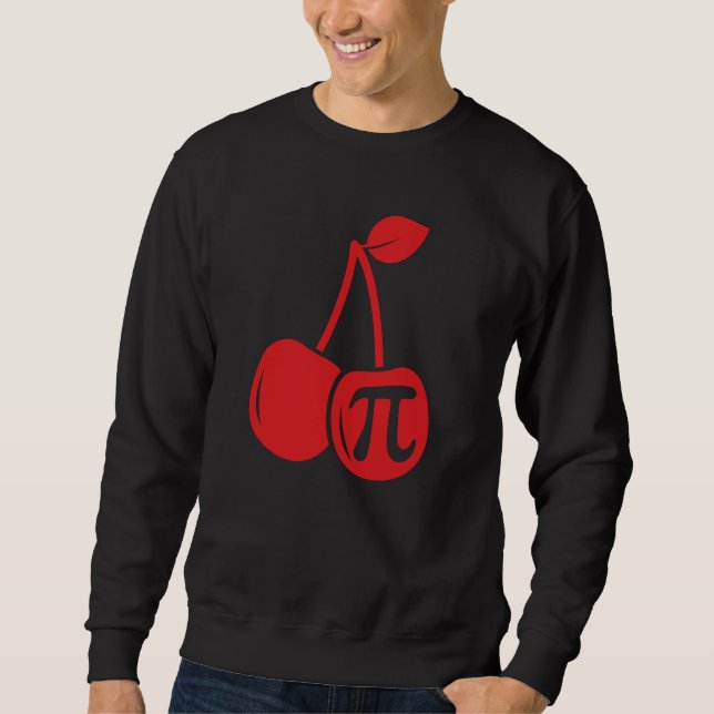 Sudadera Cherry Pi Day Math Nerd Pie Teacher 3 14 Science (Anverso)