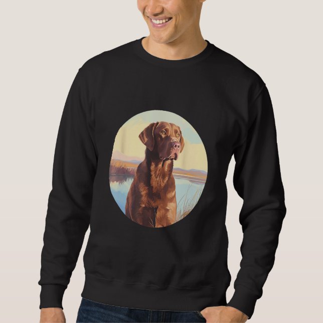 Sudadera Chesapeake Bay Retriever Dog Cute Dog Breed (Anverso)