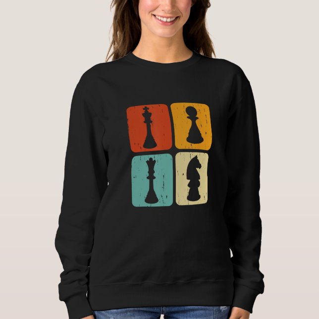 Sudadera Chess Figures  Chess Player Pun Quote (Anverso)