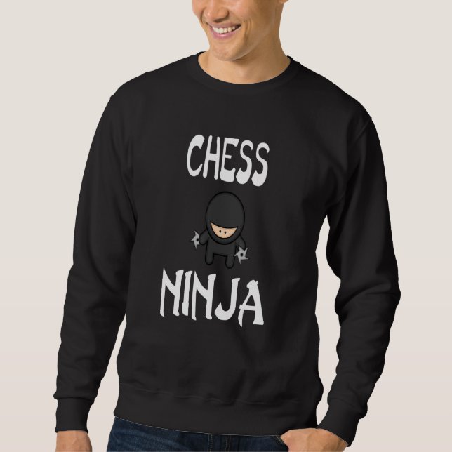 Sudadera Chess Ninja Design Funny Shuriken Design Ninjas #n (Anverso)