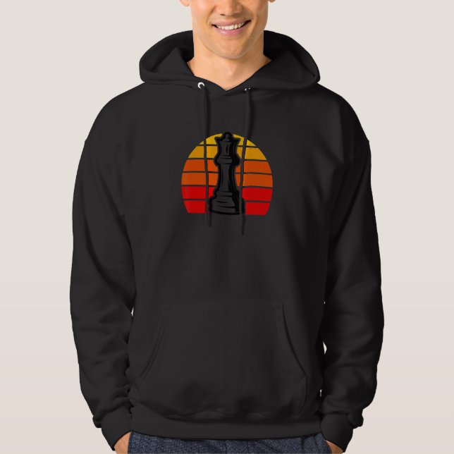 Sudadera Chess Retro Graphic Chess Player Checkmate Board G (Anverso)