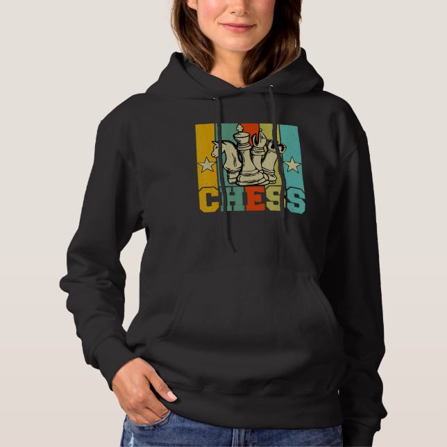 Sudadera Chess Retro Graphic Chess Player Checkmate Board G (Anverso)