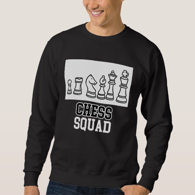Sudadera Chess Squad  Quote Checkmate (Anverso)