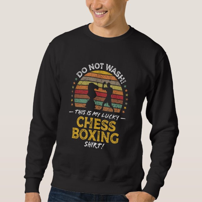 Sudadera Chessboxing Chess Boxer Quote Graphic (Anverso)