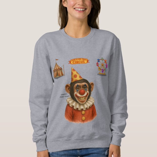 Sudadera Chester el payaso chimpancé (Anverso)
