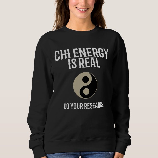Sudadera Chi Energy Real Train Everyday Qigong Tai Chi (Anverso)