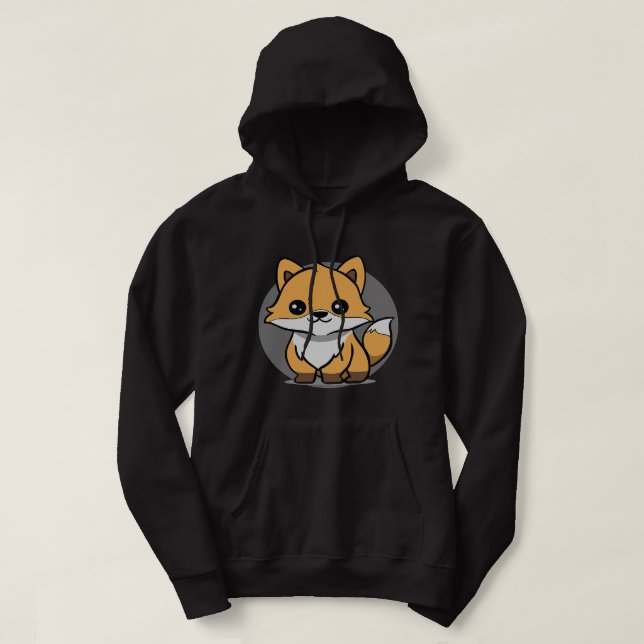 Sudadera Chibi Adorable Kawaii Baby Fox Lover 20 (Diseño del anverso)