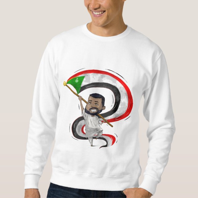 Sudadera Chibi Alegre con Bandera (Anverso)