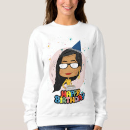 Sudadera Chibi Chica de cumpleaños