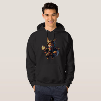 Sudadera Chibi Fox Ninja with Fire Dagger – Cute Japanese