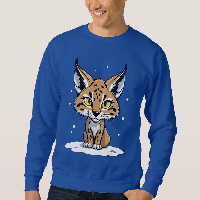 Sudadera Chibi-Luchs im Schnee (Anverso)