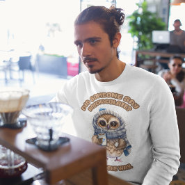 Sudadera Chibi Owl Bebe Chocolate caliente