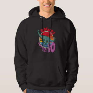 Sudadera ¡chica 10.º Cumpleaños I Rawr! Brachiosaurus I Fam