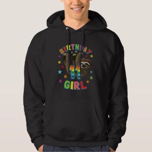 Sudadera Chica 11º cumpleaños Sloth Fiesta del Día B de 11 