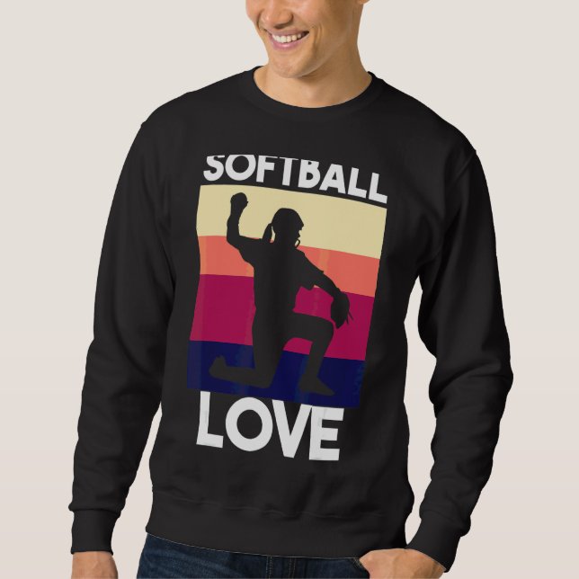 Sudadera Chica 2 de conversación de softbol (Anverso)