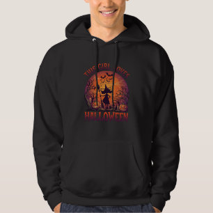 Sudadera Chica Ama Bruja de Halloween Calabazas Murciélagos